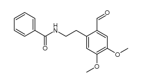 N-(2-formyl-4,5-dimethoxy-phenethyl)-benzamide结构式