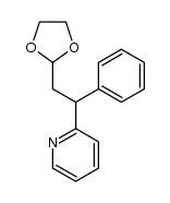 2-(2-(1,3-dioxolan-2-yl)-1-phenylethyl)pyridine结构式