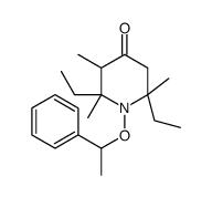 2,6-diethyl-2,3,6-trimethyl-1-(1-phenylethoxy)piperidin-4-one结构式