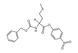 benzyloxycarbonyl-L-methionine p-nitrophenyl ester结构式