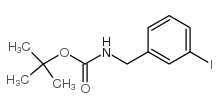 3-碘苄基氨基甲酸叔丁酯结构式