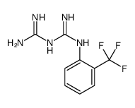 1-(diaminomethylidene)-2-[2-(trifluoromethyl)phenyl]guanidine结构式