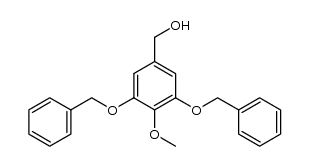 3,5-bis(benzyloxy)-4-methoxybenzyl alcohol结构式