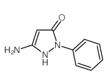 3H-Pyrazol-3-one,5-amino-1,2-dihydro-2-phenyl- structure
