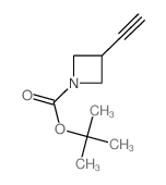 3-炔基-1-氮杂环丁烷甲酸叔丁酯结构式