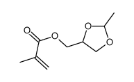 (2-methyl-1,3-dioxolan-4-yl)methyl 2-methylprop-2-enoate结构式