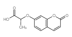 2-(2-氧代-2H-色烯-7-基氧基)丙酸结构式