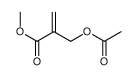 2-乙酰氧甲基丙烯酸甲酯结构式