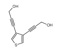 3-[4-(3-hydroxy-prop-1-ynyl)-thiophen-3-yl]-prop-2-yn-1-ol结构式