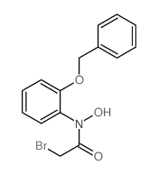 2-bromo-N-hydroxy-N-(2-phenylmethoxyphenyl)acetamide结构式