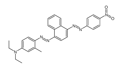 N,N-diethyl-4-[[4-[(p-nitrophenyl)azo]-1-naphthyl]azo]-m-toluidine结构式