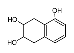 6,7-dihydroxy-5,6,7,8-tetrahydro-1-naphthol结构式