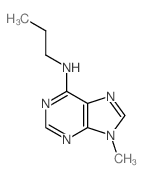 9-methyl-N-propyl-purin-6-amine结构式