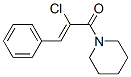 Piperidine, 1-(2-chloro-1-oxo-3-phenyl-2-propenyl)- (9CI) Structure