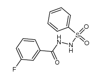 N-benzenesulfonyl-N'-(3-fluoro-benzoyl)-hydrazine结构式
