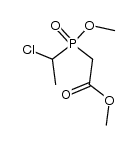 methyl 2-((1-chloroethyl)(methoxy)phosphoryl)acetate结构式