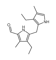3,3'-diethyl-5-formyl-4,4'-dimethyl-2,2'-dipyrromethane结构式