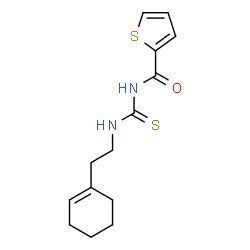 N-({[2-(1-cyclohexen-1-yl)ethyl]amino}carbonothioyl)-2-thiophenecarboxamide结构式