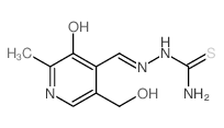 Hydrazinecarbothioamide,2-[[3-hydroxy-5-(hydroxymethyl)-2-methyl-4-pyridinyl]methylene]- Structure