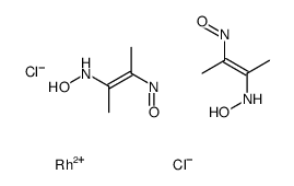 二氯(二甲基肟)(二甲基乙二肟)铑(III)结构式