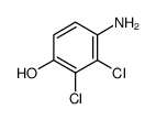 4-氨基-2,3-二氯苯酚结构式