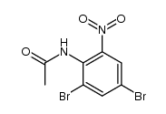 acetic acid-(2,4-dibromo-6-nitro-anilide)结构式