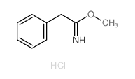 Benzeneethanimidicacid, methyl ester, hydrochloride (1:1)结构式