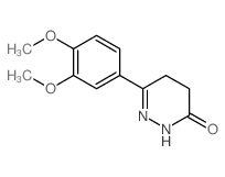 3(2H)-Pyridazinone,6-(3,4-dimethoxyphenyl)-4,5-dihydro- Structure