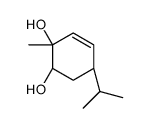 (1S,2S,5R)-2-methyl-5-propan-2-ylcyclohex-3-ene-1,2-diol结构式
