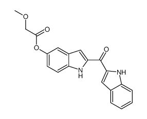 [2-(1H-indole-2-carbonyl)-1H-indol-5-yl] 2-methoxyacetate结构式
