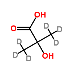 2-Hydroxy-2-(2H3)methyl(2H3)propanoic acid Structure
