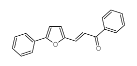 2-Propen-1-one, 1-phenyl-3-(5-phenyl-2-furanyl)- (en)结构式