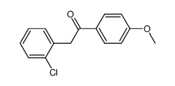 2-CHLOROBENZYL4-METHOXYLPHENYLKETONE结构式