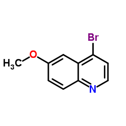 4-溴-6-甲氧基喹啉结构式