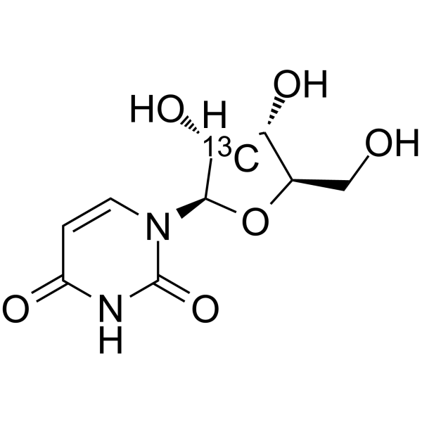 Uridine 13C-1 Structure