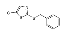 2-benzylsulfanyl-5-chloro-1,3-thiazole结构式