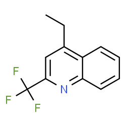 Quinoline, 4-ethyl-2-(trifluoromethyl)- (9CI)结构式
