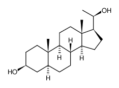 (20R)-5alpha-pregnane-3beta,20-diol Structure