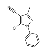 5-Chloro-3-Methyl-1-Phenyl-1H-Pyrazole-4-Carbonitrile Structure