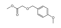 (4-methoxybenzyloxy)acetic acid methyl ester Structure