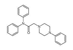 N,N-diphenyl-2-(4-phenylpiperazin-1-yl)acetamide结构式
