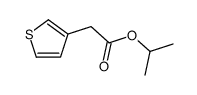 propan-2-yl 2-thiophen-3-ylacetate结构式