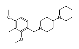 1-[(2,4-dimethoxy-3-methylphenyl)methyl]-4-piperidin-1-ylpiperidine Structure