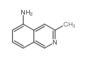 3-甲基-5-氨基异喹啉结构式