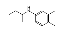N-(1-methylpropyl)-3,4-dimethyl-aniline Structure