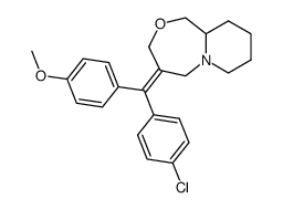 4-(4-chloro-4'-methoxy-benzhydrylidene)-octahydro-pyrido[2,1-c][1,4]oxazepine结构式