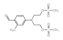 4-(bis(2-methylsulfonyloxyethyl)amino)-2-methyl-benzaldehyde结构式