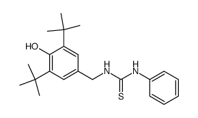 N-[[3,5-bis(1,1-dimethylethyl)-4-hydroxyphenyl]methyl]-N'-phenylthiourea Structure