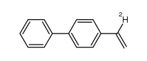 α-deuterio-4-vinylbiphenyl结构式