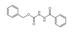 N'-benzoyl-hydrazinecarboxylic acid benzyl ester Structure